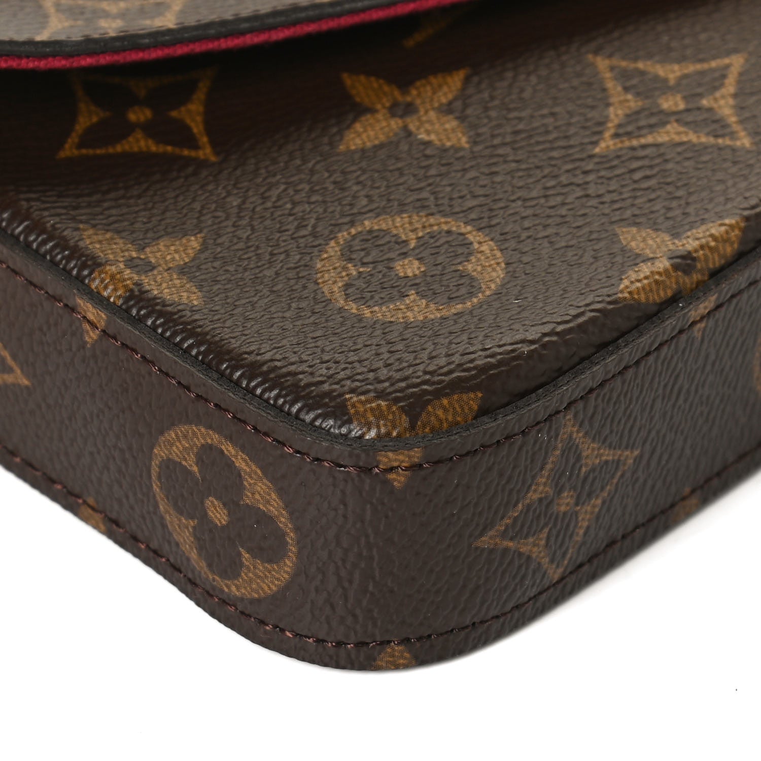 Louis Vuitton Monogram Pochette Felicie Chain Wallet Fuchsia 16 of 18