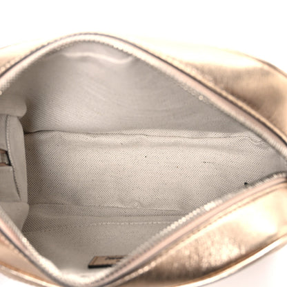 Gucci Metallic Sakai Be Green Calfskin Diagonal Stitched Small Blondie Shoulder Bag Golden Beige 5 of 10