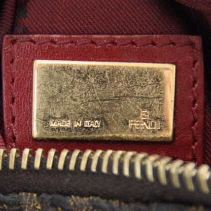Fendi Zucca Cuoio Lucido Mini Chef Hobo Tobacco Rosso Scuro 5 of 7