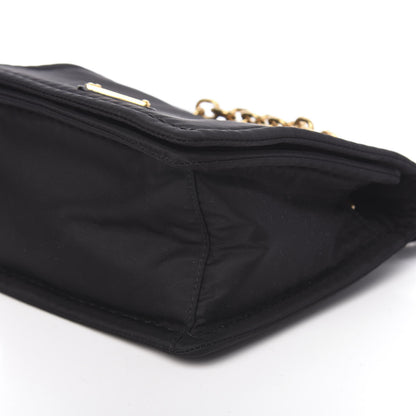 Prada Nylon Tessuto Chain Shoulder Bag Black 9 of 10