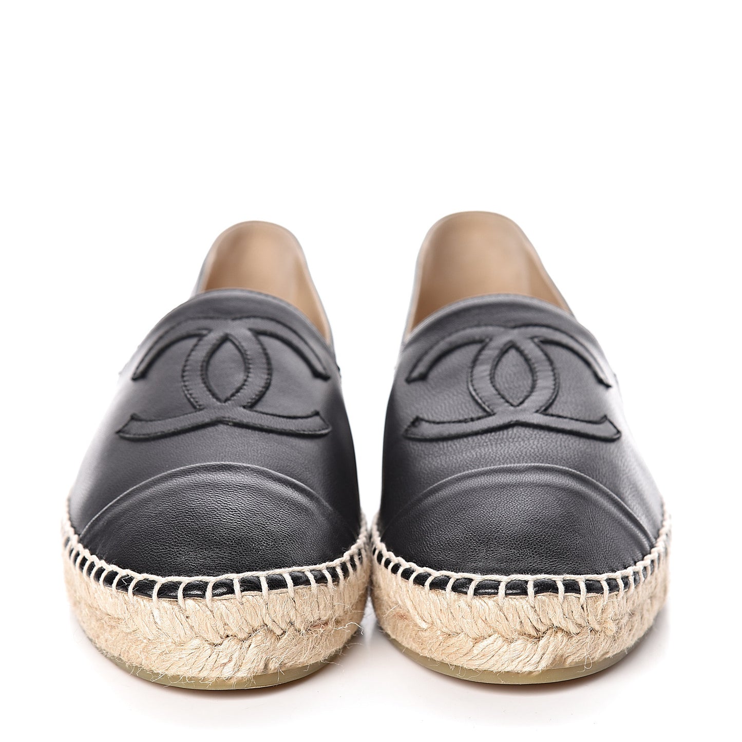 Lambskin CC Espadrilles 36 Black