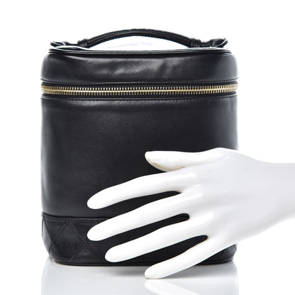 Chanel Lambskin Vanity Cosmetic Case Black 2 of 13