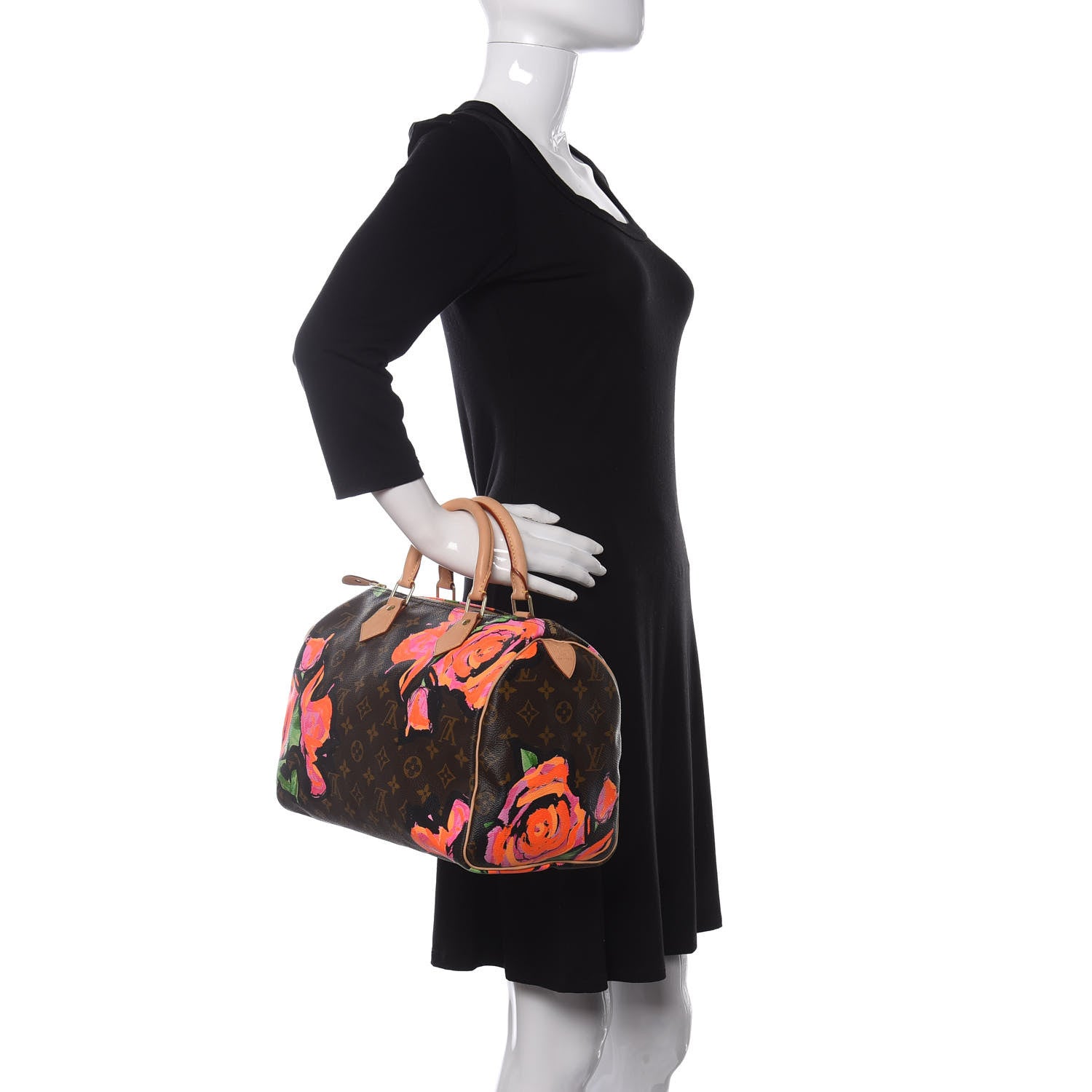 Louis Vuitton Monogram Roses Speedy 30 2 of 10