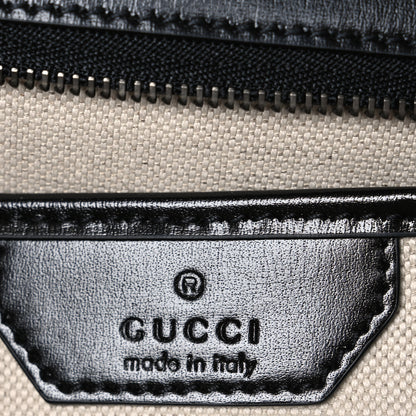 Gucci Calfskin Geometric Print Medium Bamboo 1947 Top Handle Bag Black Multicolor 6 of 10