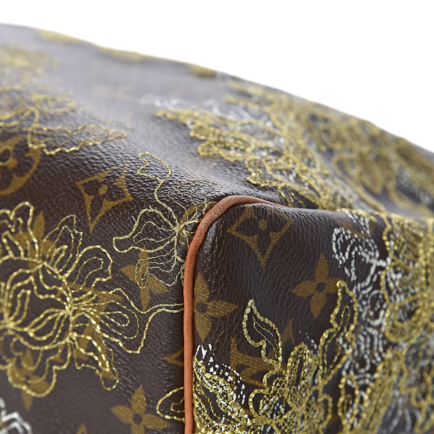 Louis Vuitton Monogram Dentelle Speedy 30 Gold 12 of 18