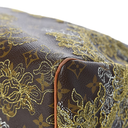 Louis Vuitton Monogram Dentelle Speedy 30 Gold 12 of 18