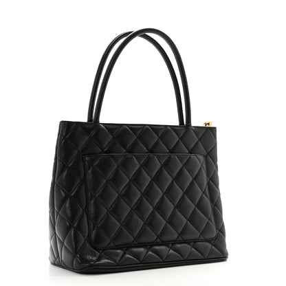 Chanel Caviar Quilted Medallion Tote Black 3 of 12