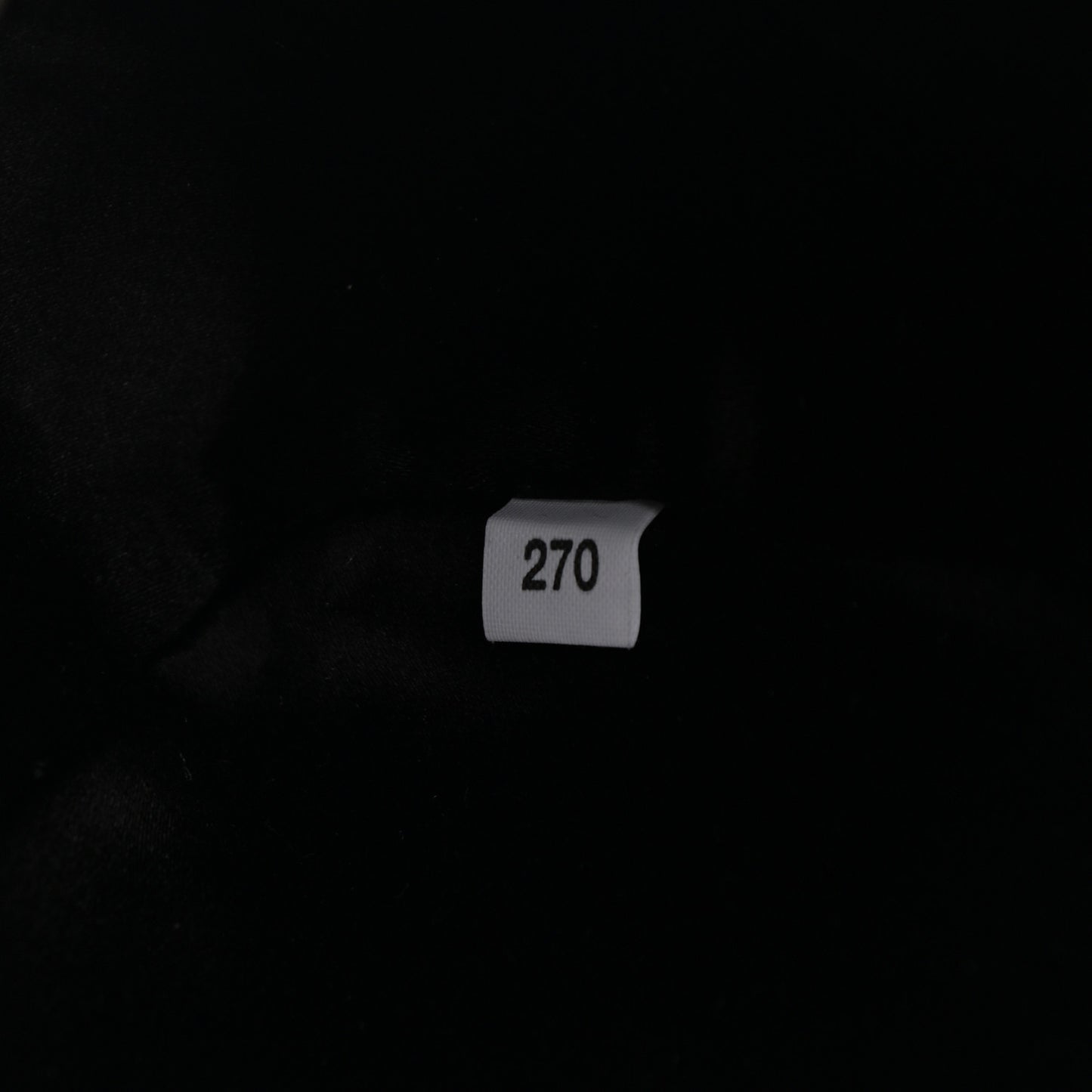 Satin Crystal Triangle Pouch Cristal