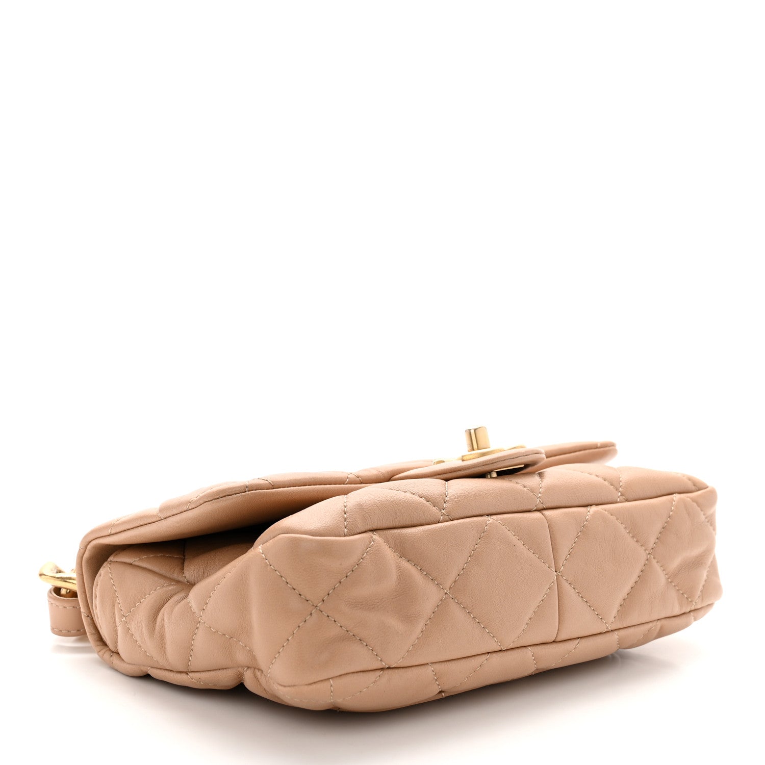 Chanel Lambskin Quilted Small CC Funky Town Flap Beige 4 of 10