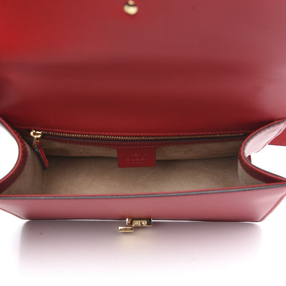 Gucci Calfskin Small Sylvie Shoulder Bag Hibiscus Red 5 of 11