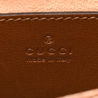 Gucci GG Supreme Monogram Azalea Calfskin Mini Horsebit 1955 Top Handle Flap Bag Beige Ebony Brown Sugar 5 of 9