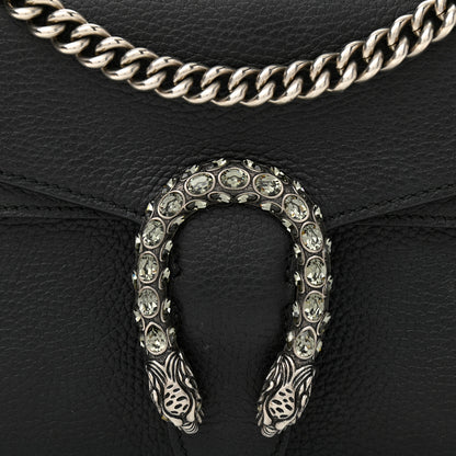 Gucci Pebbled Calfskin Small Dionysus Shoulder Bag Black 13 of 17