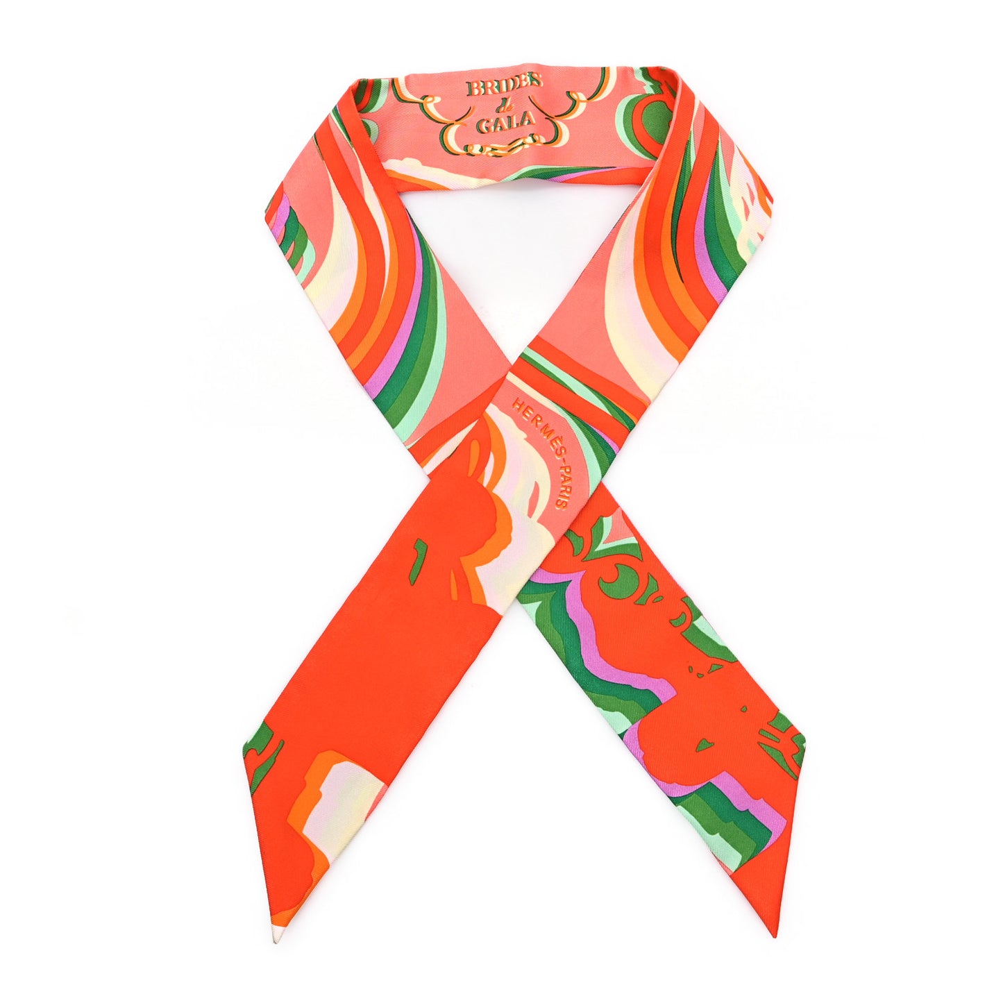 Silk Brides De Gala Shadow Twilly Orange Vert Corail