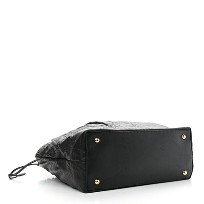 Dolce & Gabbana Lambskin Drawstring Shoulder Bag Black 4 of 10