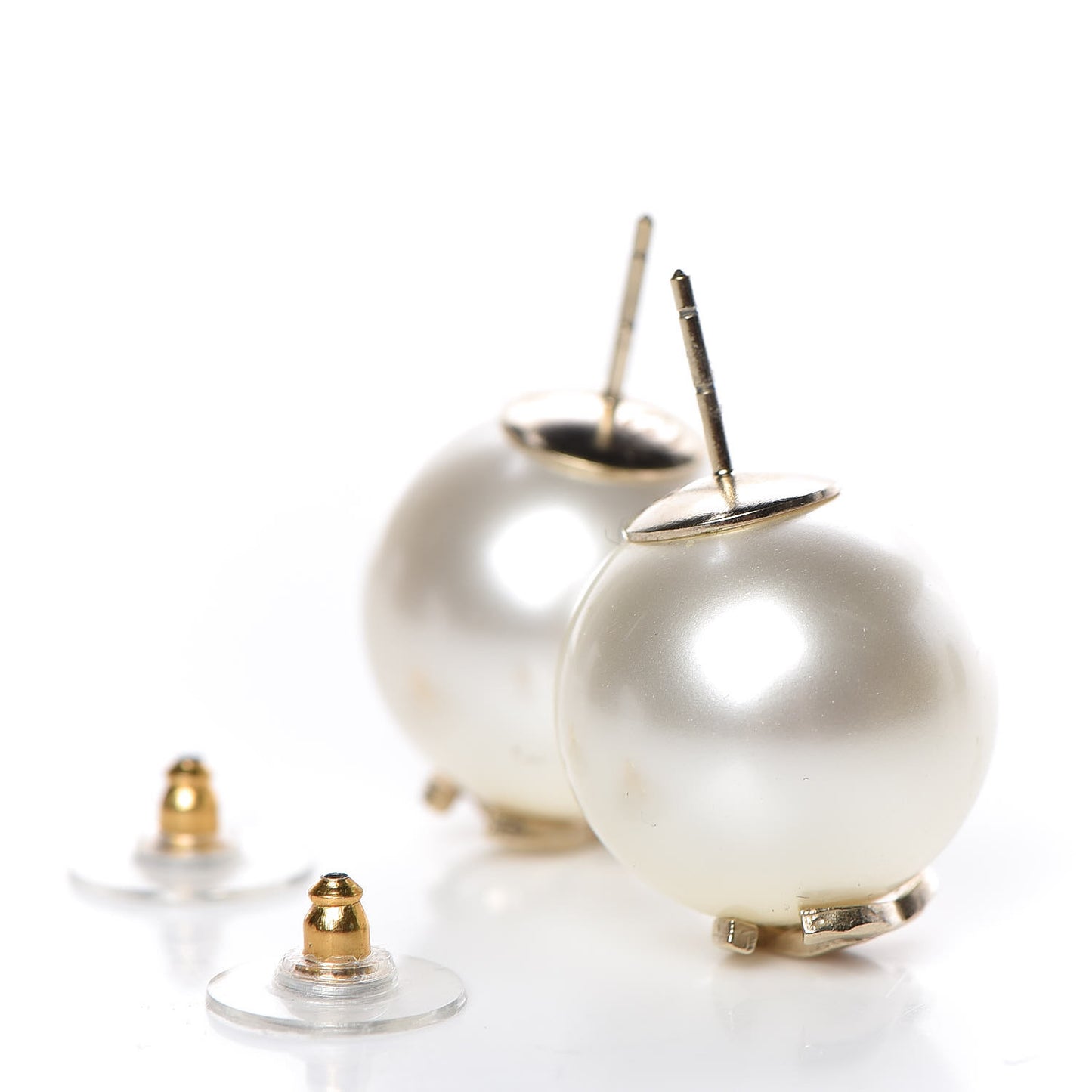 Pearl CC Large Earrings Gold