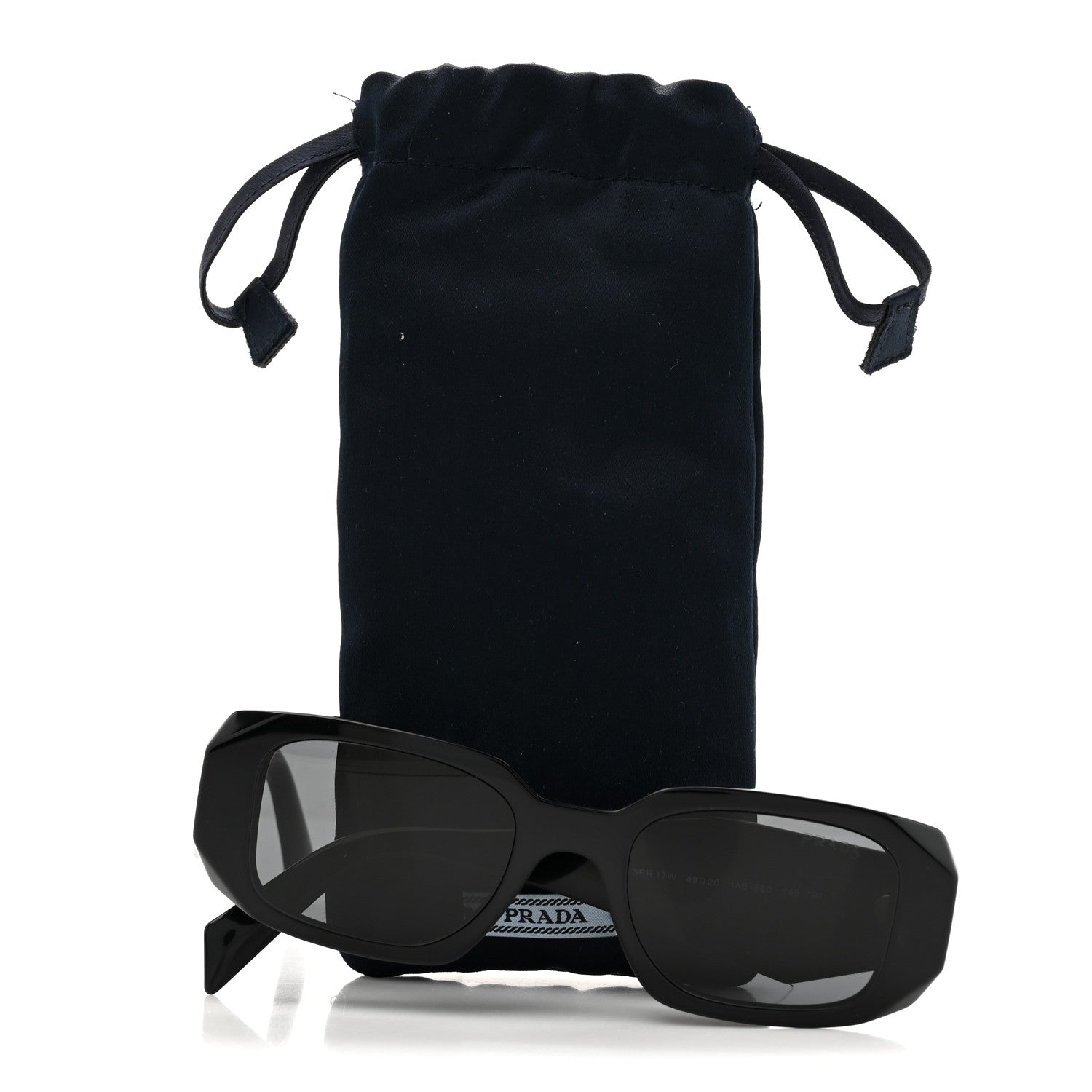 Prada Acetate Symbole Sunglasses SPR 17W Black 8 of 8