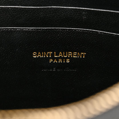 Saint Laurent Grain De Poudre Matelasse Monogram Mini Lou Camera Bag Black 6 of 11