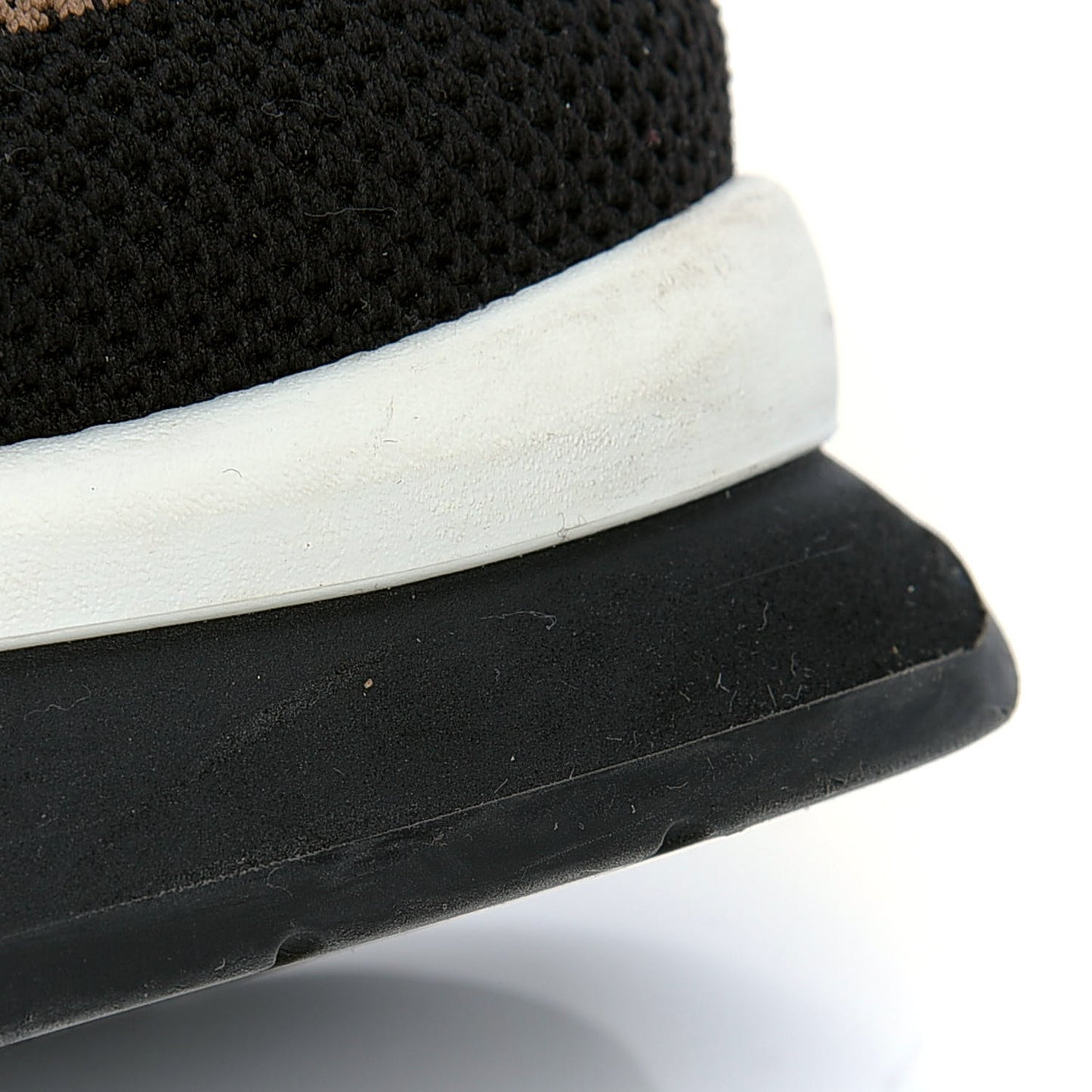 Stretch Yarn FF Stiff Band Rockoko Sneakers 40 Black White Tobacco
