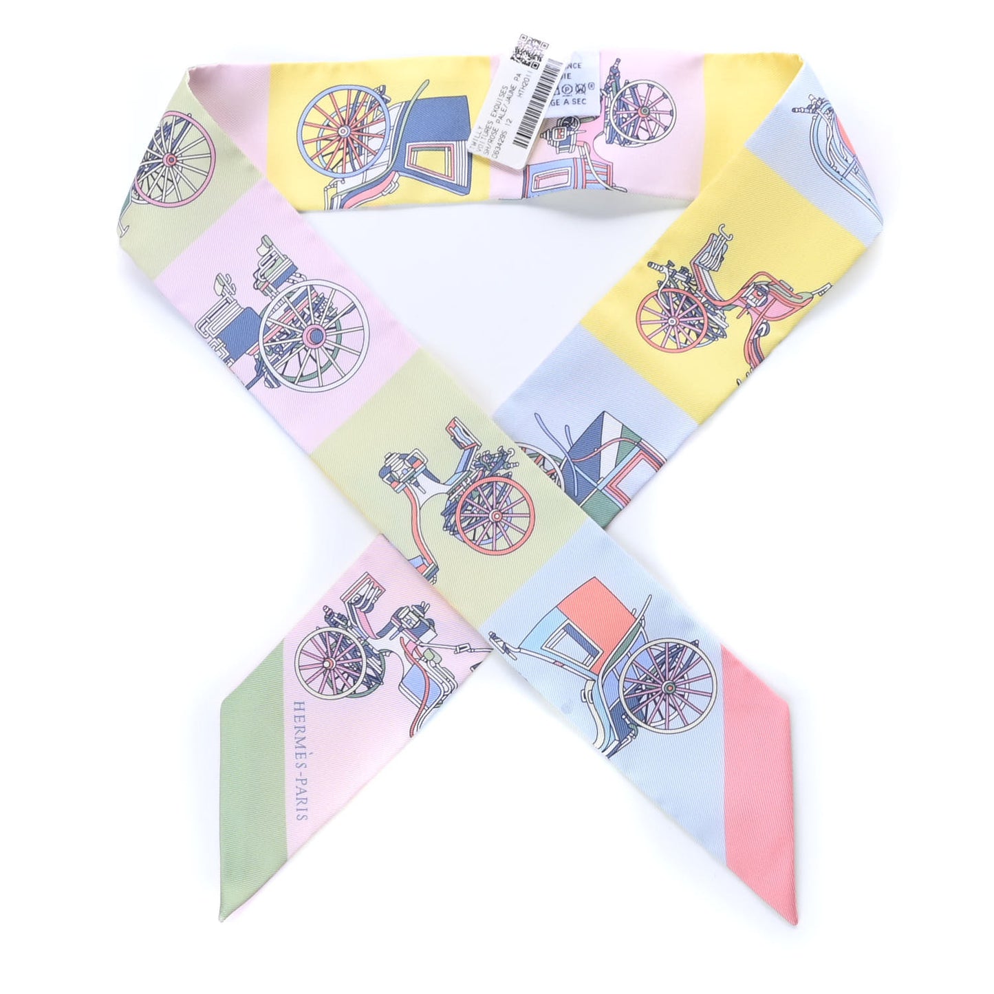 Silk Les Voitures Exquises Twilly Rose Pale Jaune Pale