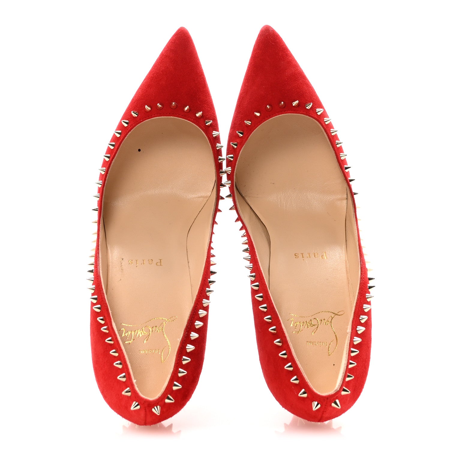 Christian Louboutin Veau Velours Anjalina 85 Pumps 35.5 Loubi