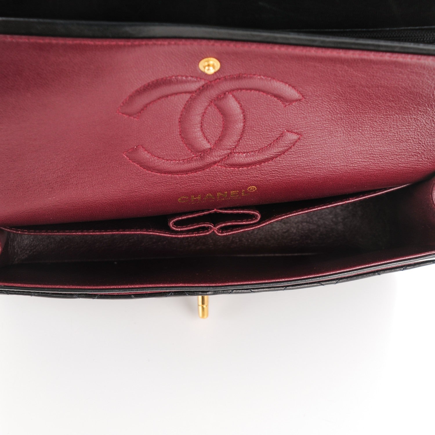 Chanel Lambskin Quilted Medium Double Flap Black 5 of 11