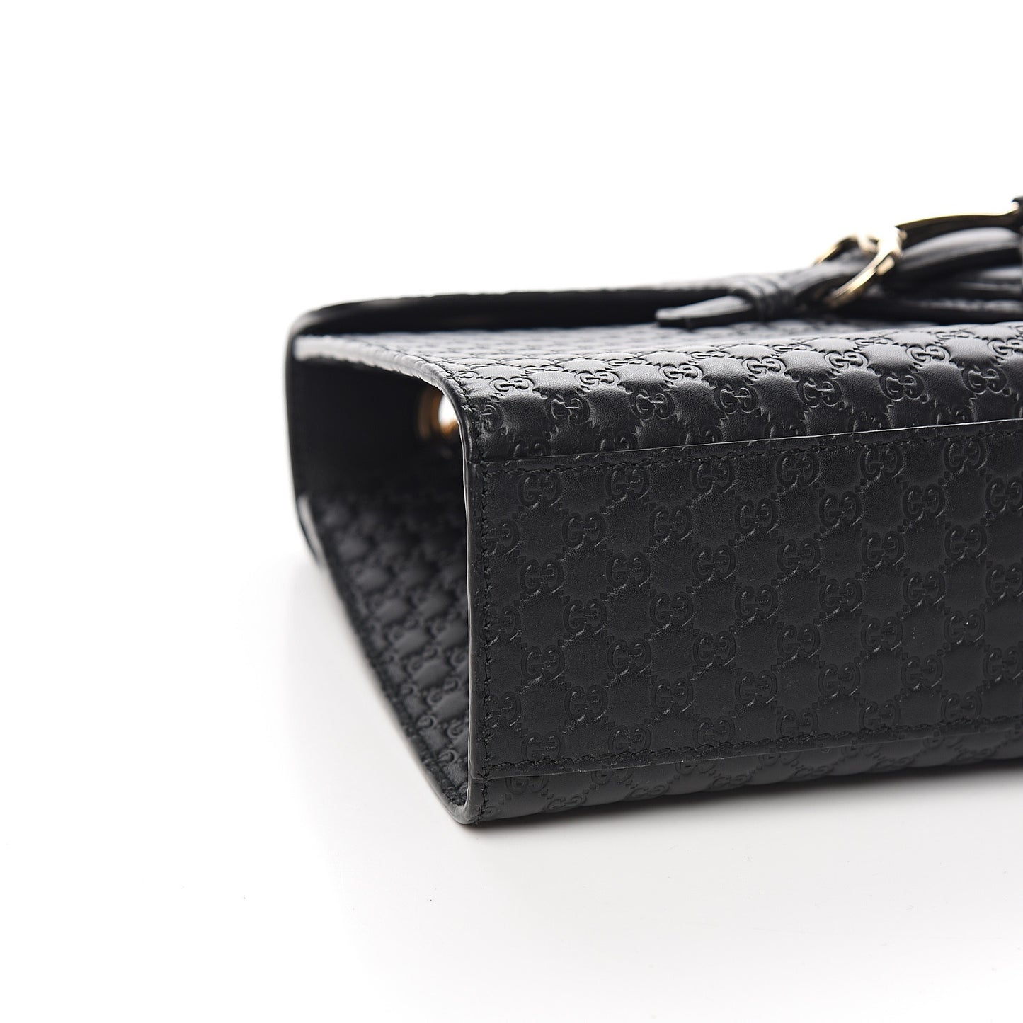 Microguccissima Medium Emily Chain Shoulder Bag Black