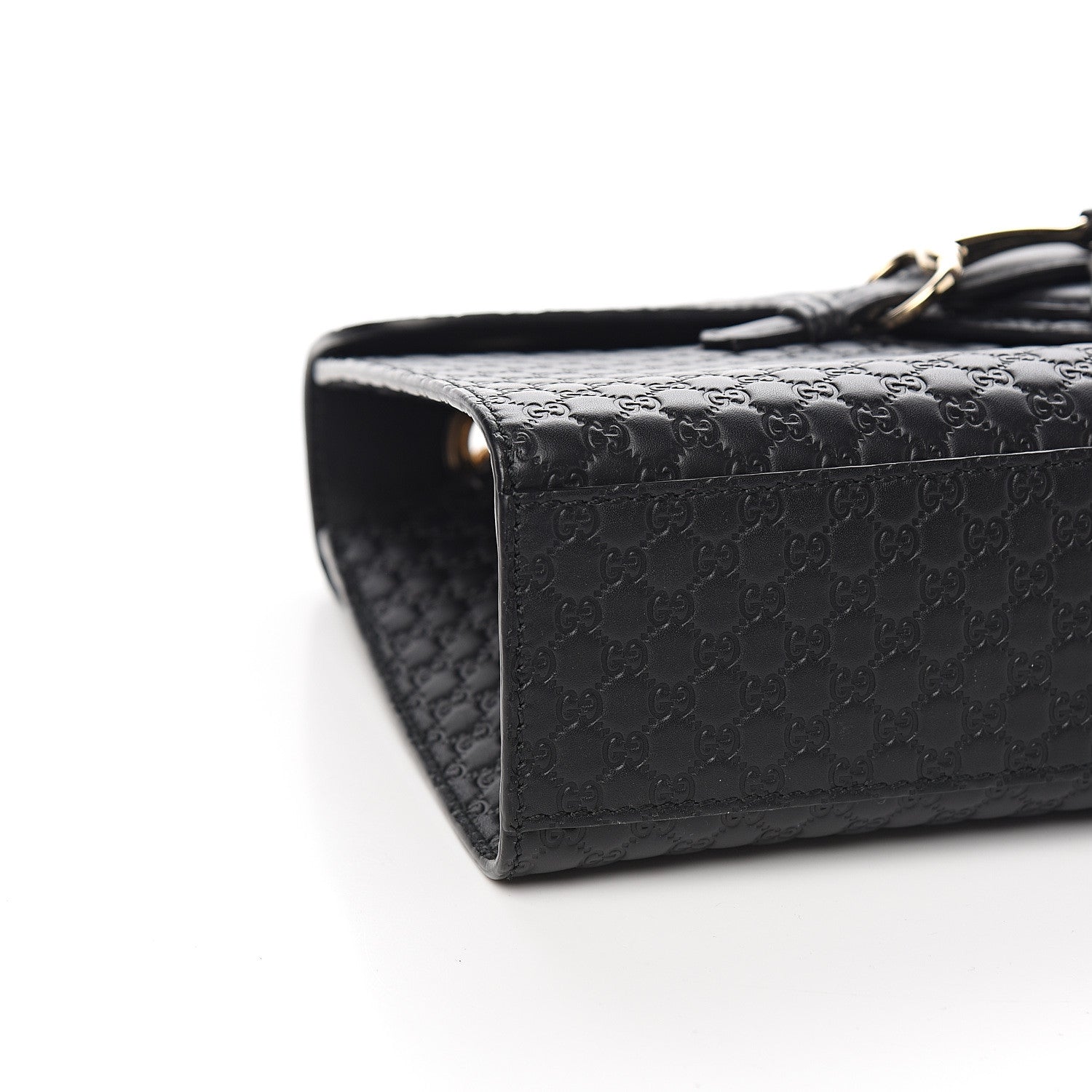 Gucci Microguccissima Medium Emily Chain Shoulder Bag Black 7 of 9