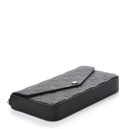 Louis Vuitton Empreinte Pochette Felicie Chain Wallet Black 4 of 11
