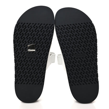 Hermes Calfskin Womens Chypre Sandals 39 White 5 of 8