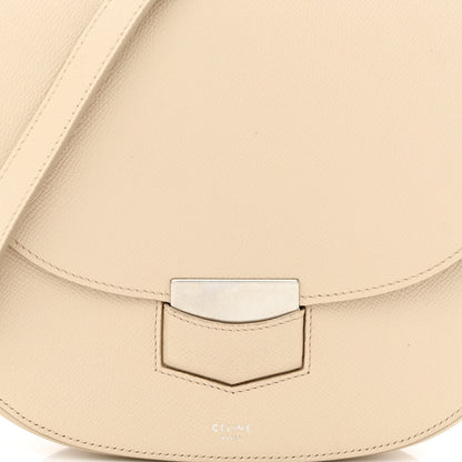 Celine Grained Calfskin Medium Trotteur Light Taupe 9 of 11
