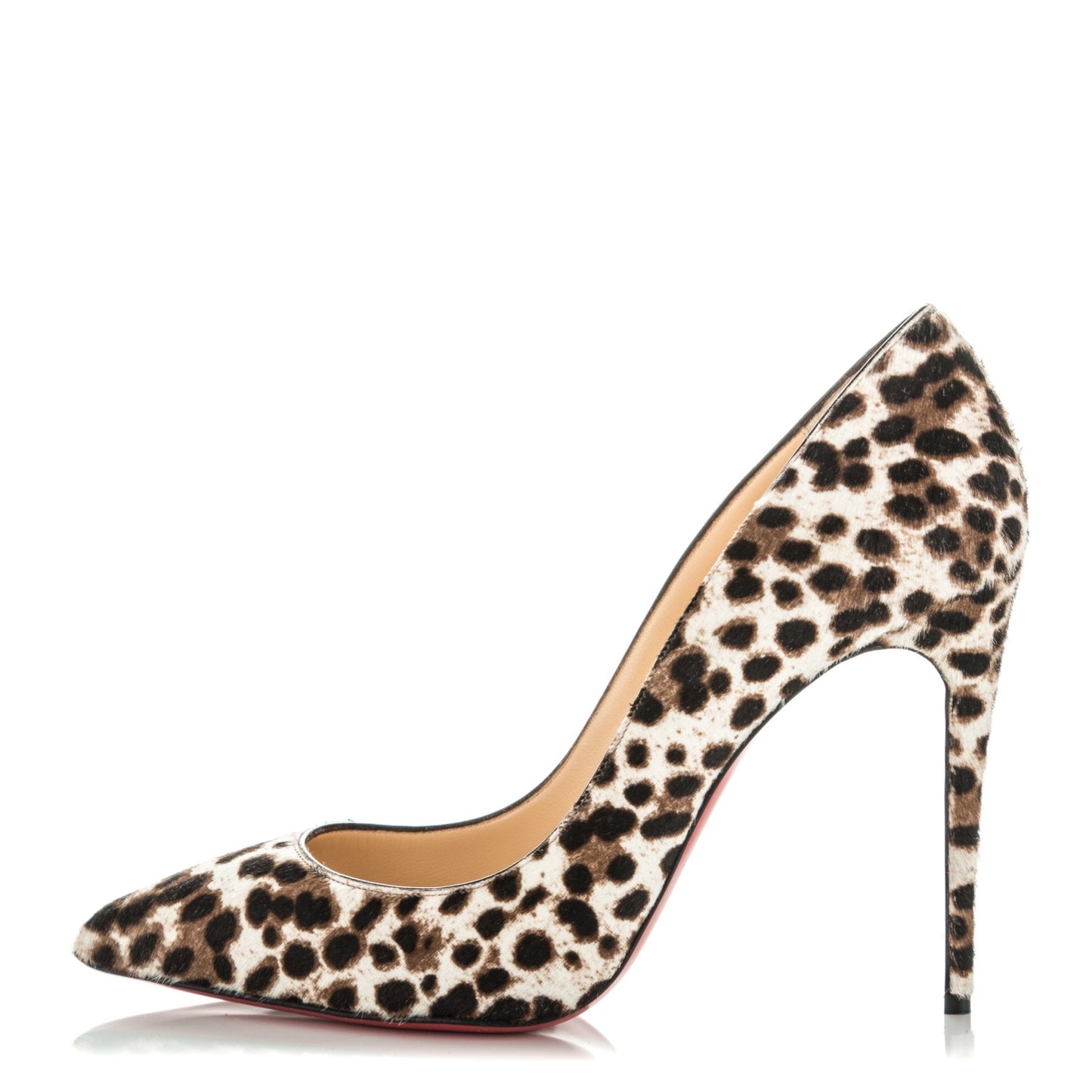 Calf Hair Leopard Print Pigalle Follies 100 Pumps 40 Brown White