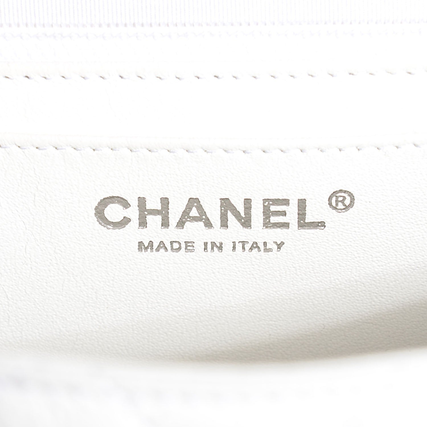 Chanel Caviar Quilted Jumbo Single Flap White 7 of 9