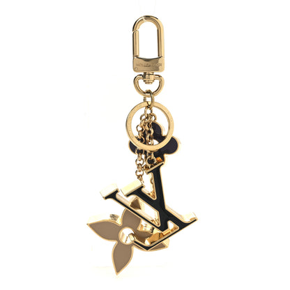 Louis Vuitton Metal Enamel Fleur De Monogram Bag Charm 1 of 5
