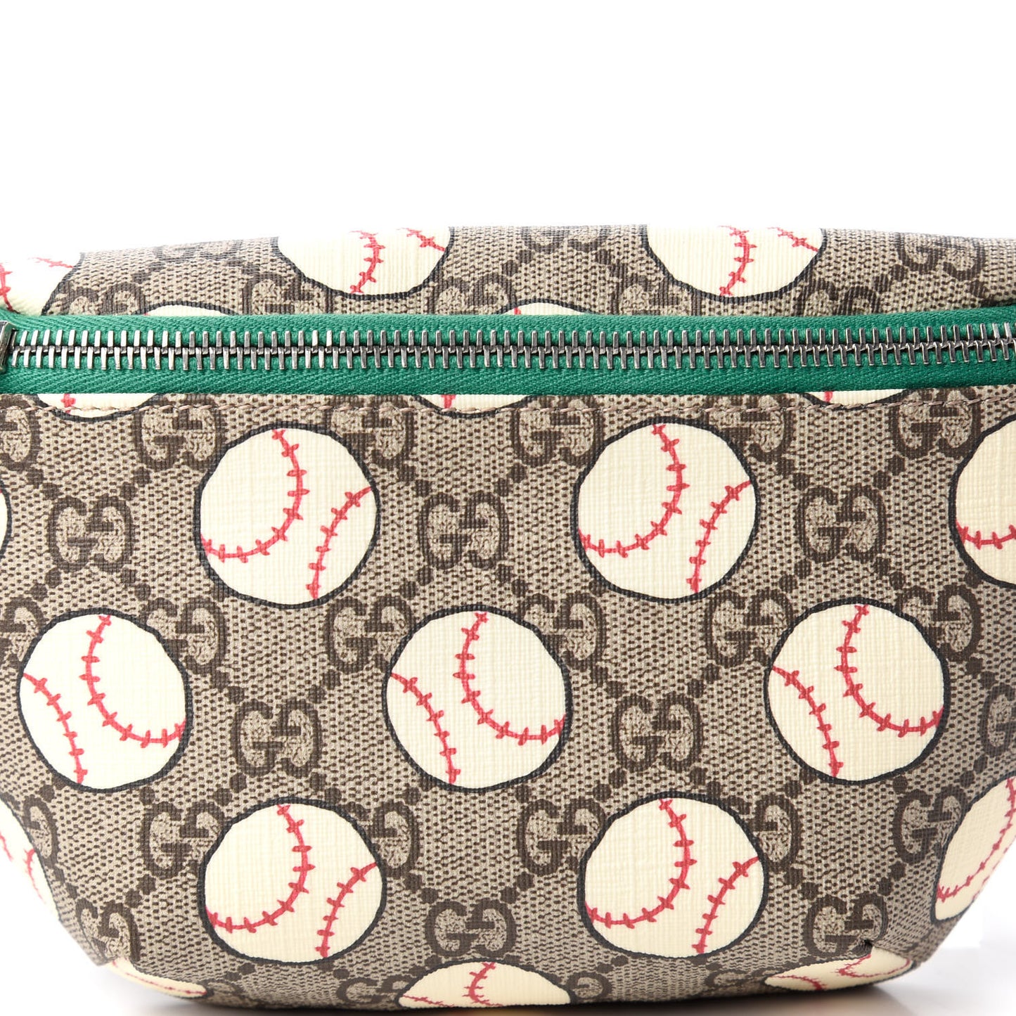GG Supreme Monogram Baseballs Web Childrens Belt Bag