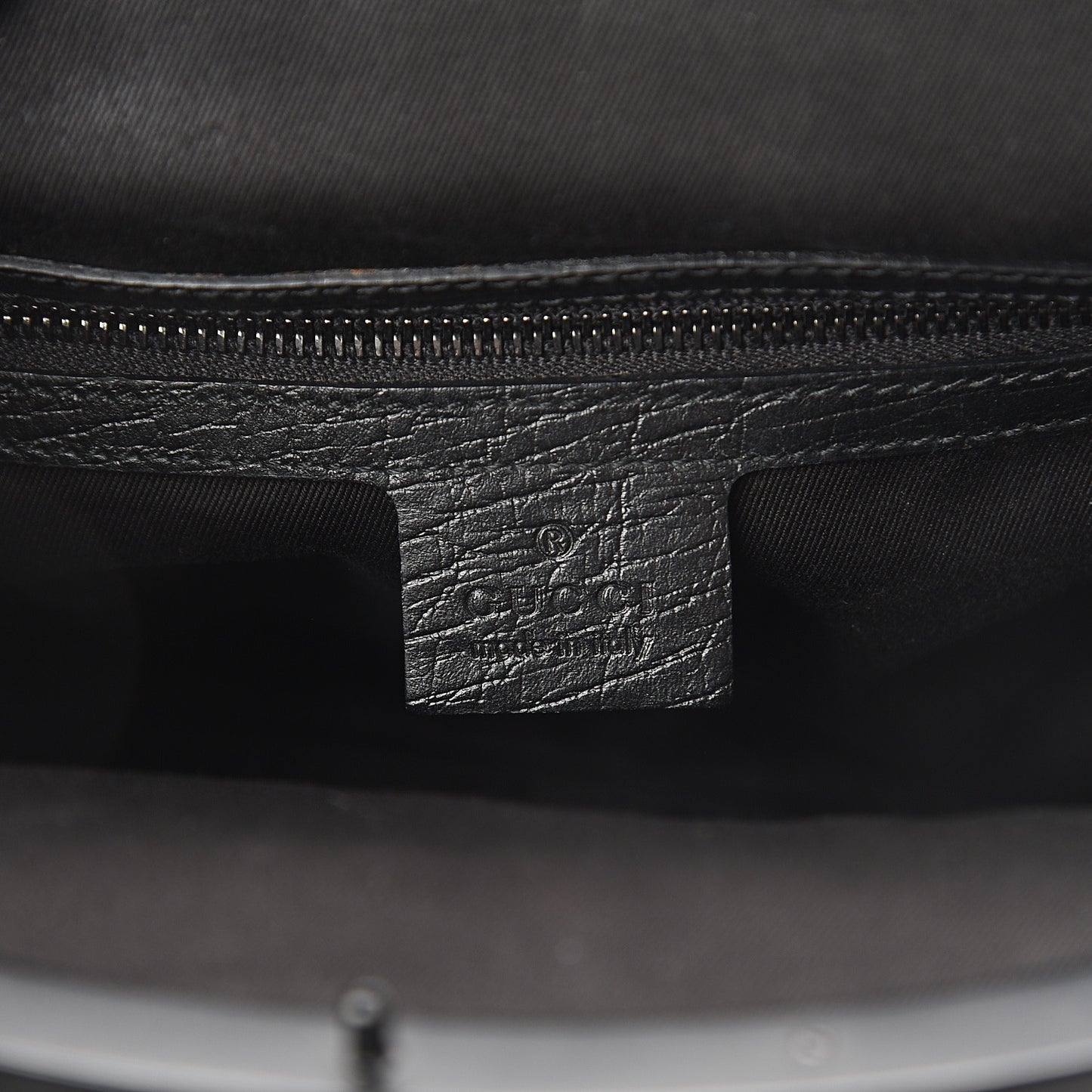 Monogram Bamboo Top Handle Bag Black