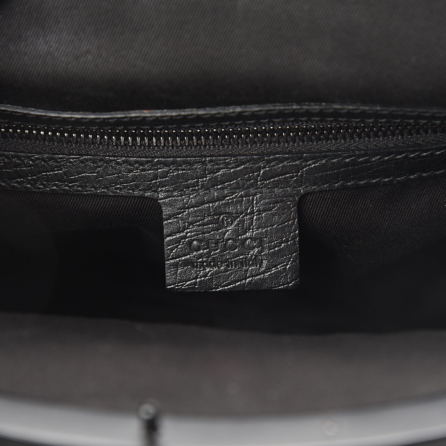 Gucci Monogram Bamboo Top Handle Bag Black 5 of 8