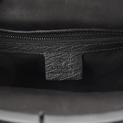 Gucci Monogram Bamboo Top Handle Bag Black 5 of 8