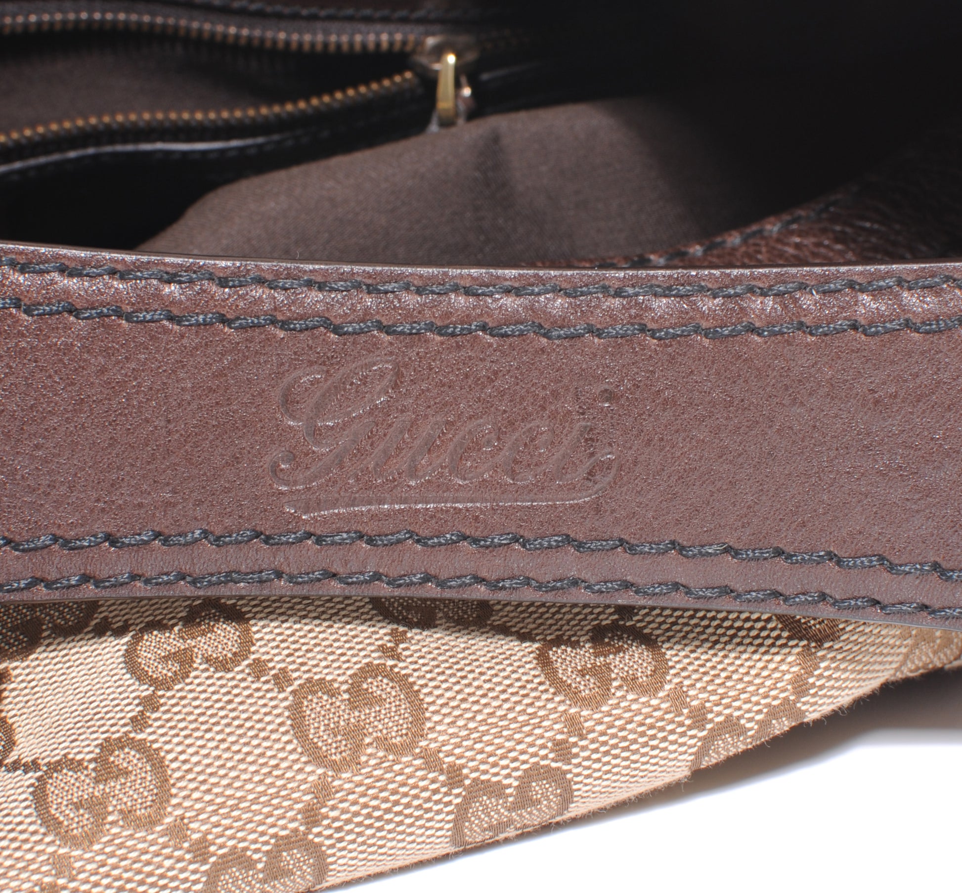 Gucci Monogram Large Jockey Hobo Ebony 8 of 8