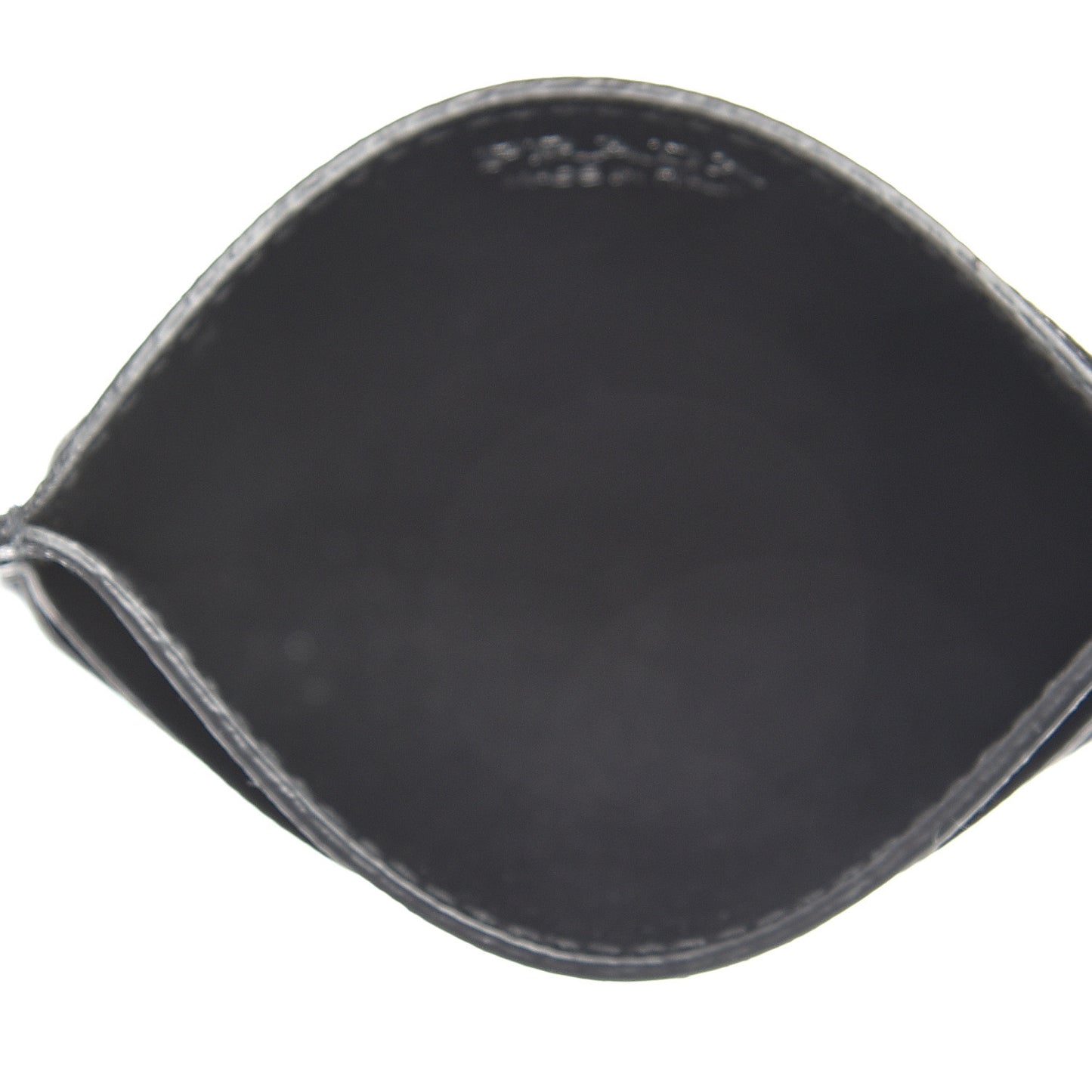 Saffiano Shine Monochrome Card Holder Black
