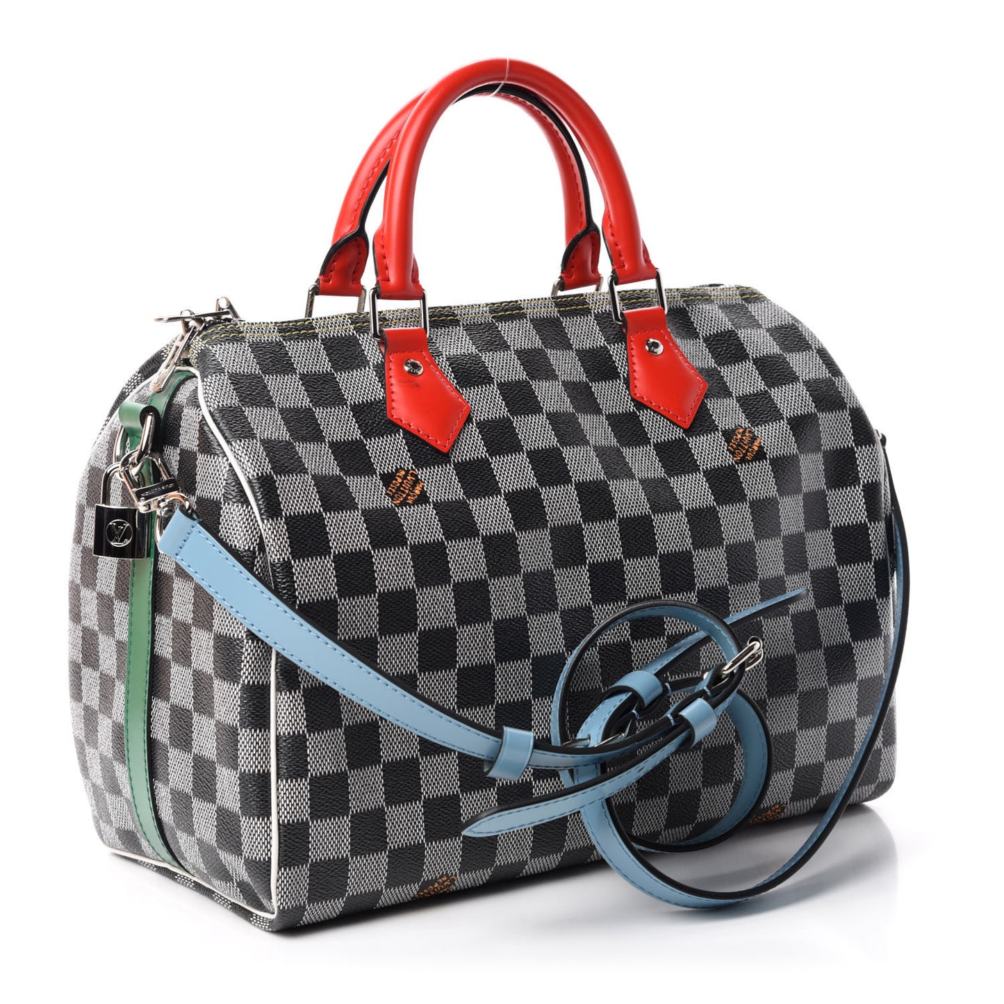 Damier Speedy Bandouliere 30 Black White
