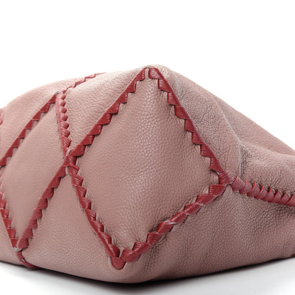 Bottega Veneta Cervo Lavato Deerskin Hobo Deco Rose Baccarra Rose 7 of 10