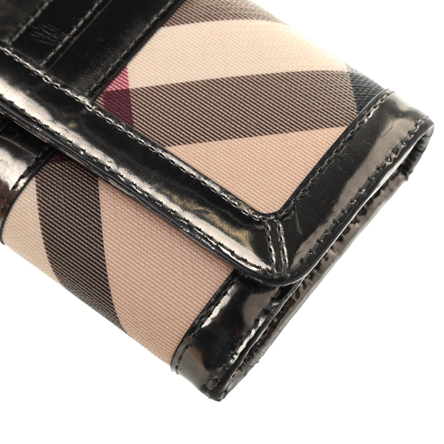 Patent Nova Check Wallet Metallic