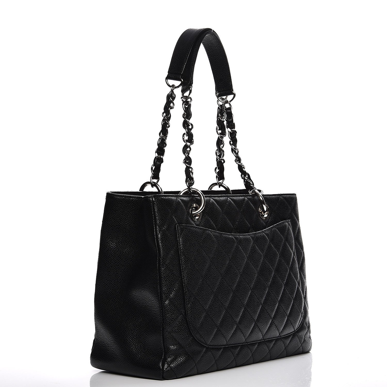Chanel Caviar Quilted Grand Shopping Tote GST Black 3 of 15