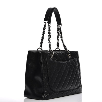 Chanel Caviar Quilted Grand Shopping Tote GST Black 3 of 15