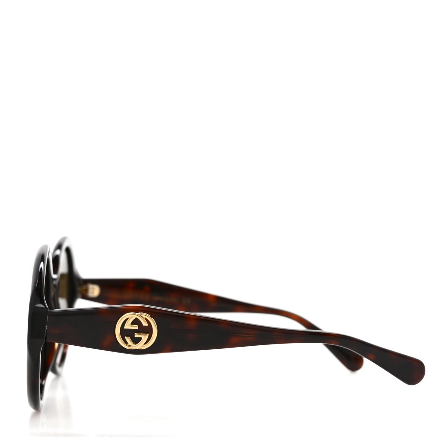 Acetate Round Frame Sunglasses GG0797S Tortoise