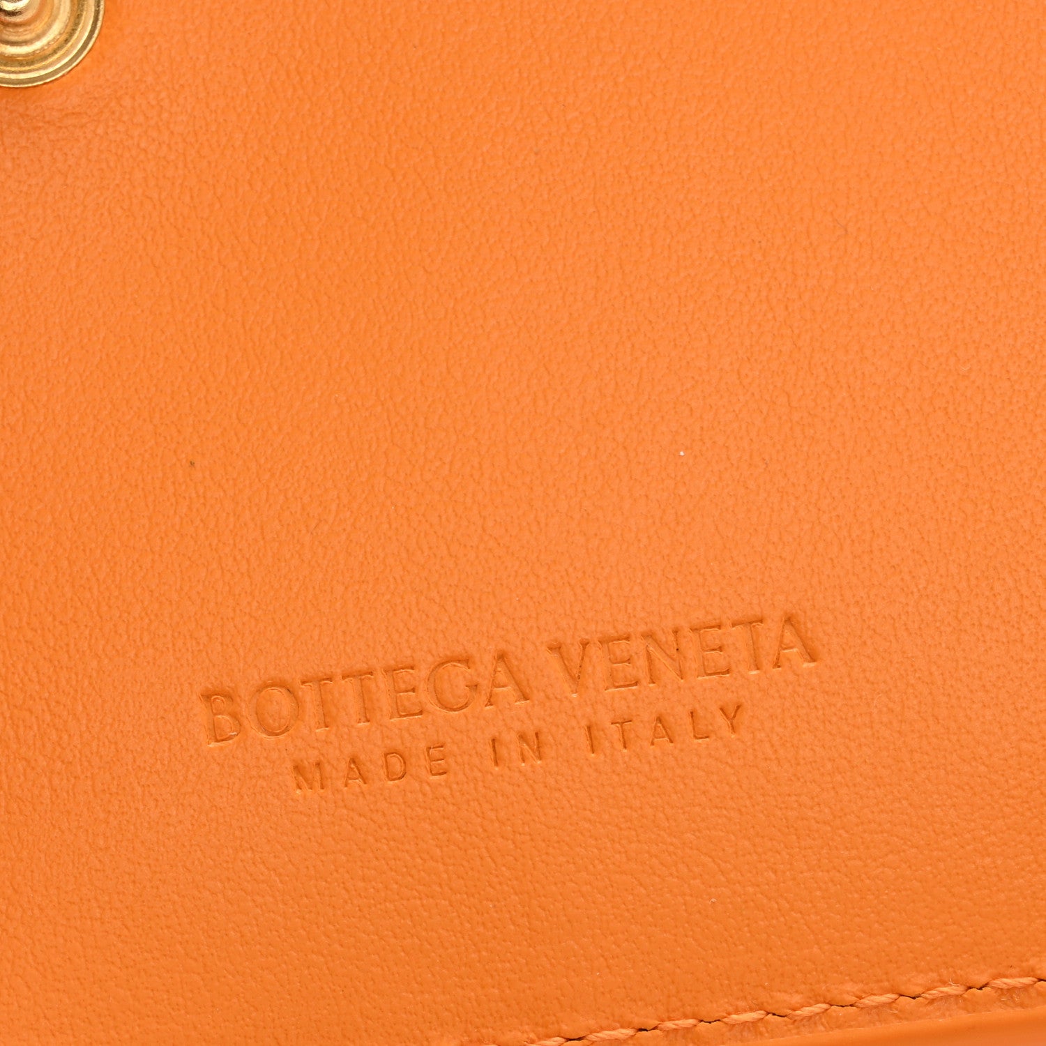 Bottega Veneta Nappa Intrecciato Small Bi-Fold Zip Wallet Tangerine 6 of 10