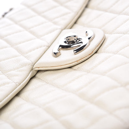 Chanel Caviar Quilted Maxi Single Flap White 20 of 21