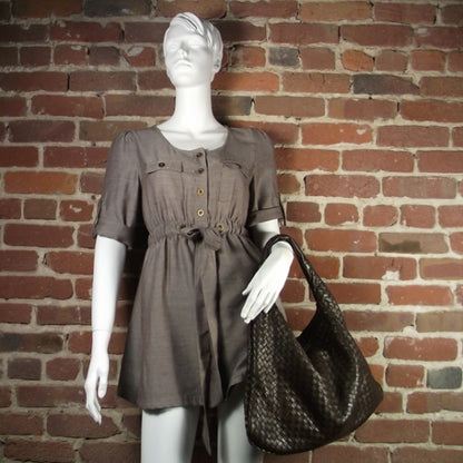 Bottega Veneta Nappa Intrecciato Large Veneta Hobo Ebano 2 of 9