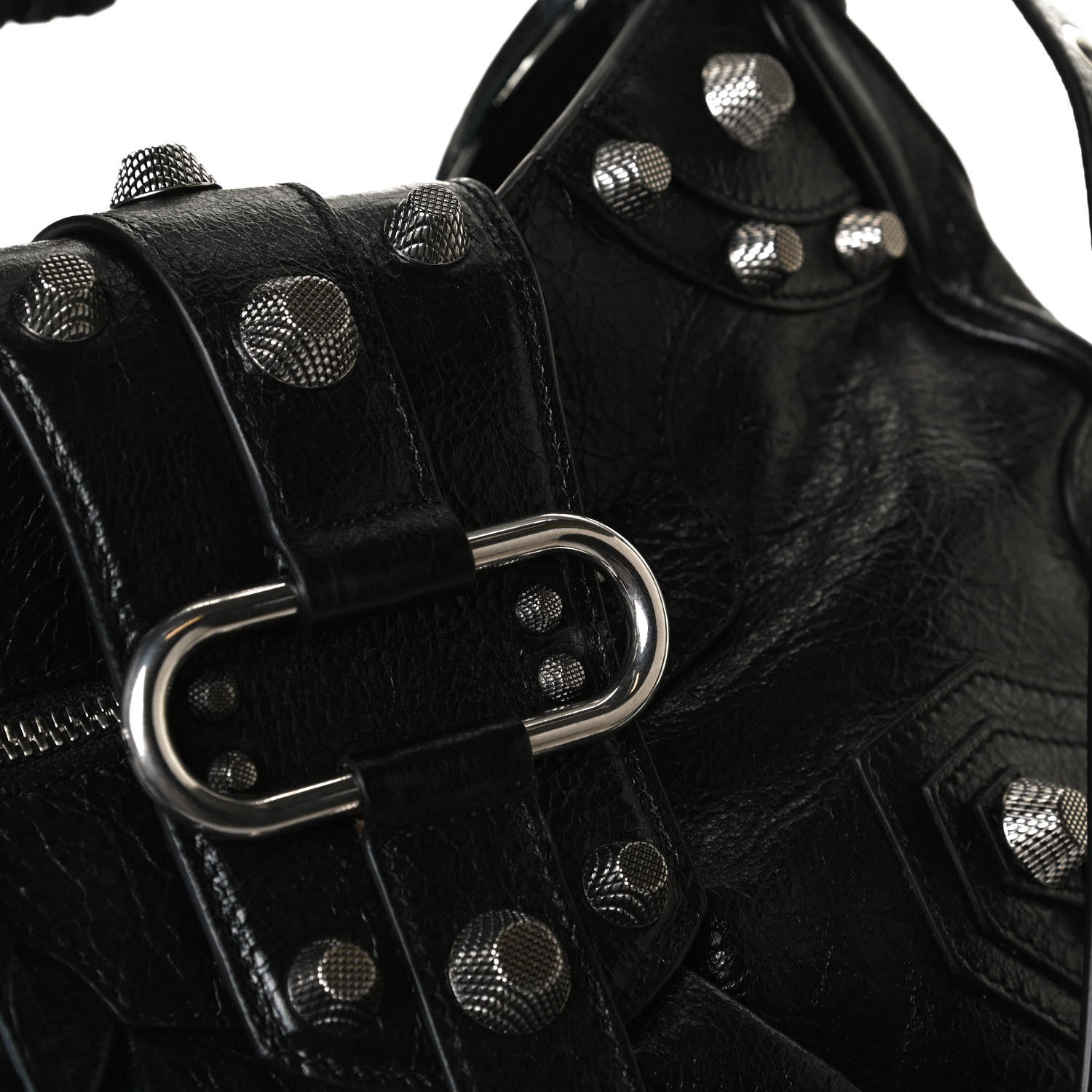 Balenciaga Agneau Arena Medium Le Cagole Shoulder Bag Black 13 of 14