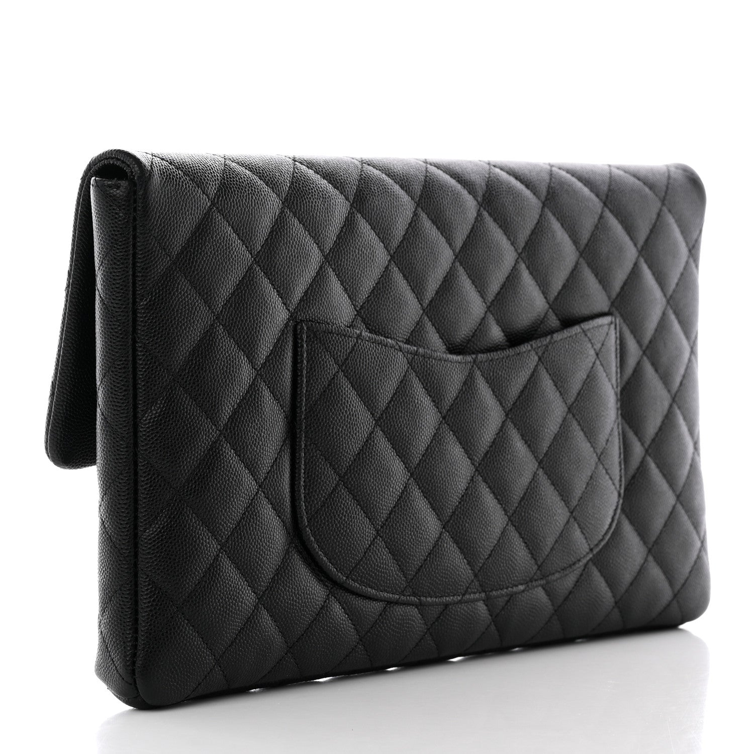 Chanel Caviar Quilted Flap Clutch Black 3 of 17